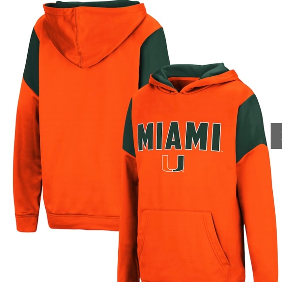 Miami Hurricanes Pullover Hoodie, sz M (12-14yrs) - Picture 2 of 6